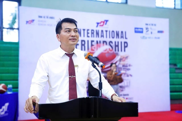 Hấp dẫn giải bóng rổ quốc tế tại Trường ĐH Tôn Đức Thắng- Ảnh 1.