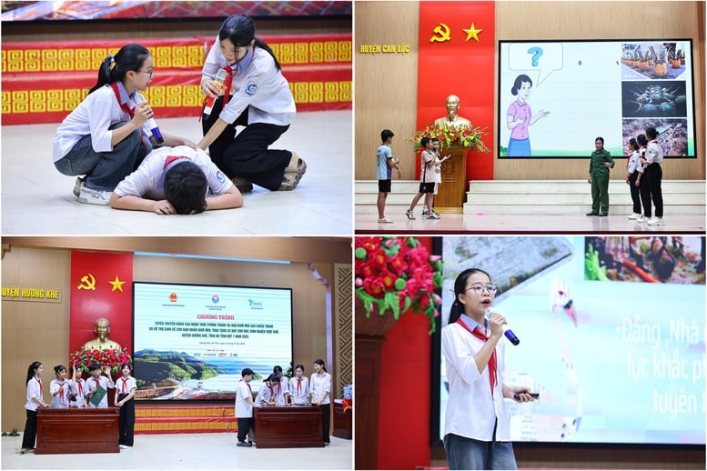 Trao sinh kế cho nạn nhân bom mìn, tiếp sức học sinh nghèo tại Hà Tĩnh- Ảnh 1.