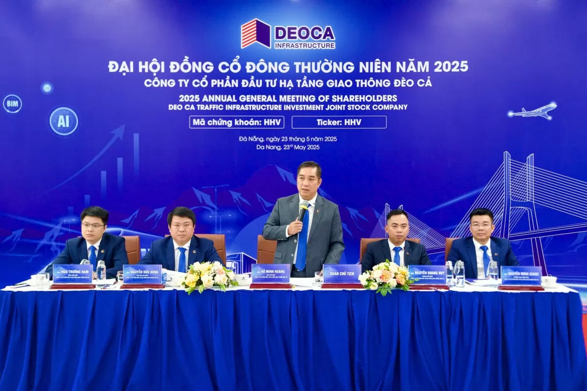 Ông Hồ Minh Hoàng – Chủ tịch HĐQT CTCT Đầu tư hạ tầng giao thông Đèo Cả phát biểu