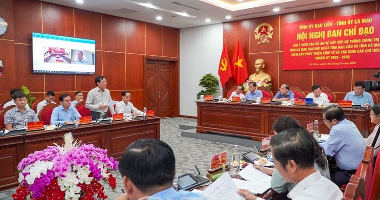 Cà Mau và Bạc Liêu họp Ban chỉ đạo xây dựng đề án hợp nhất- Ảnh 1.