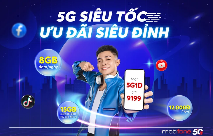 ទទួលបានបទពិសោធន៍ជាស៊េរីនៃកញ្ចប់ MobiFone 5G ដើម្បីបំពេញតម្រូវការទាំងអស់។