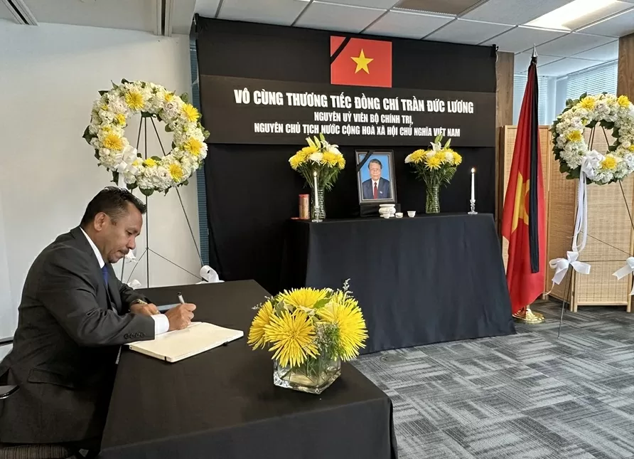 Lễ tưởng niệm nguyên Chủ tịch nước Trần Đức Lương tại New York Lễ tưởng niệm nguyên Chủ tịch nước Trần Đức Lương tại New York