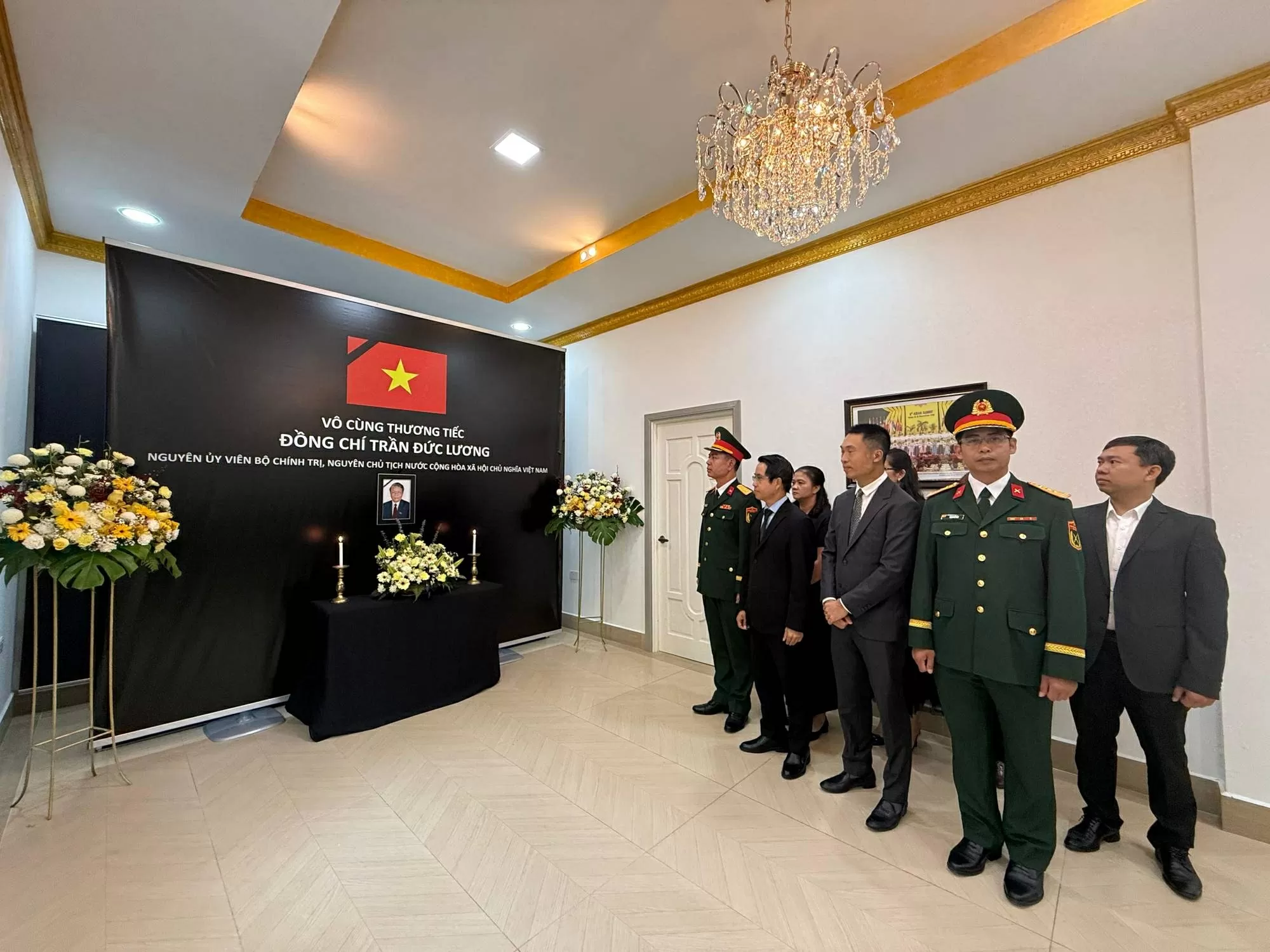Đại sứ quán Việt Nam tại Brunei tổ chức trọng thể lễ viếng nguyên Chủ tịch nước Trần Đức Lương