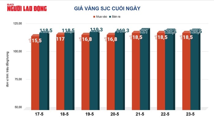 Giá vàng hôm nay, 24-5: Tăng mạnh trở lại- Ảnh 2.