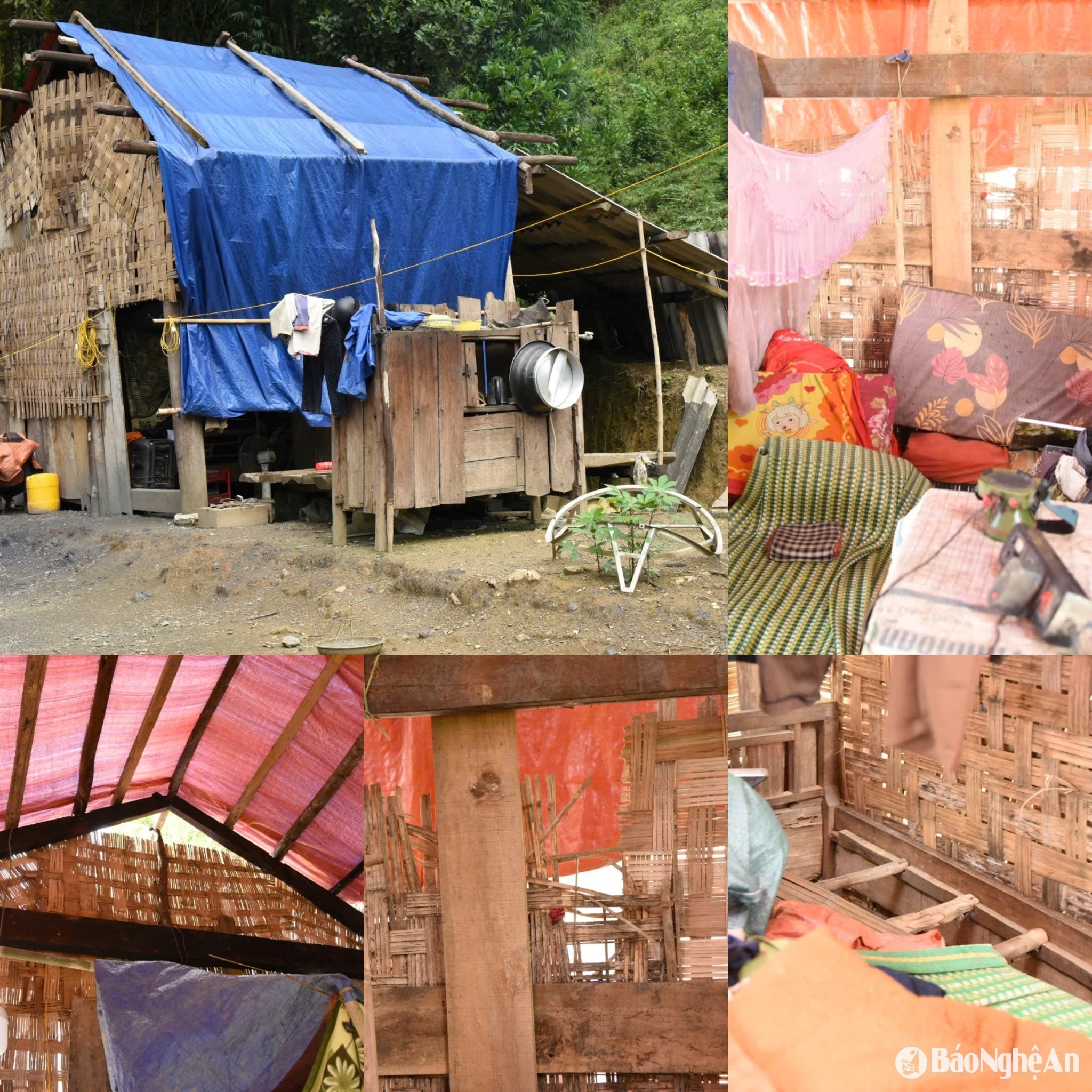 Current housing situation of Mr. Lo Van Hoi. Photo: Hoai Thu