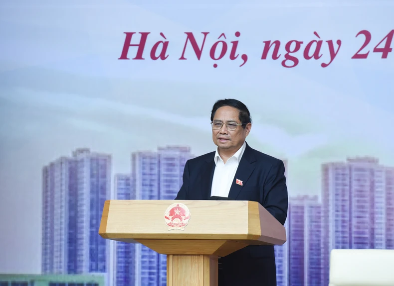 [Ảnh] Thường trực Chính phủ làm việc với các bộ, ngành về tình hình thị trường bất động sản ảnh 1