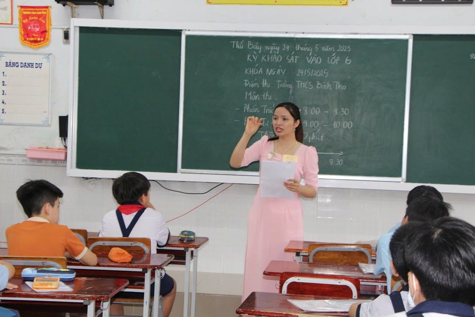 Khoảng 3.500 học sinh tham gia khảo sát tuyển sinh lớp 6 vào 3 trường nóng- Ảnh 1.
