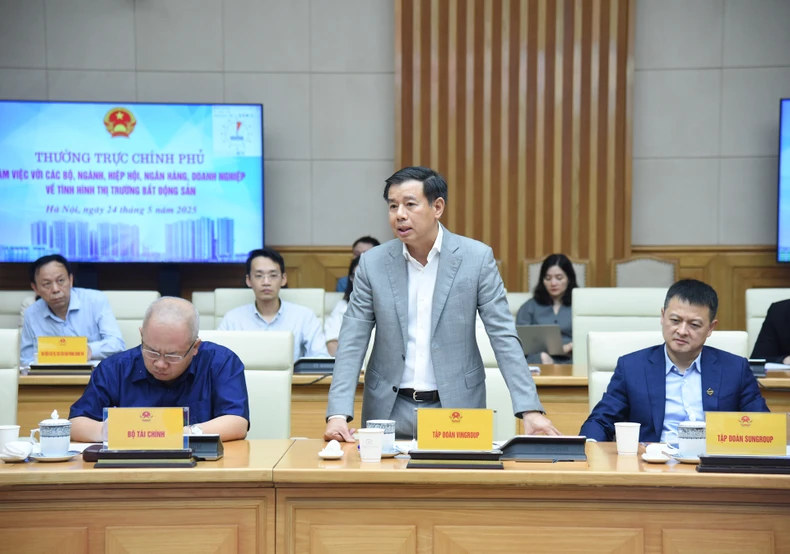 [Ảnh] Thường trực Chính phủ làm việc với các bộ, ngành về tình hình thị trường bất động sản ảnh 6