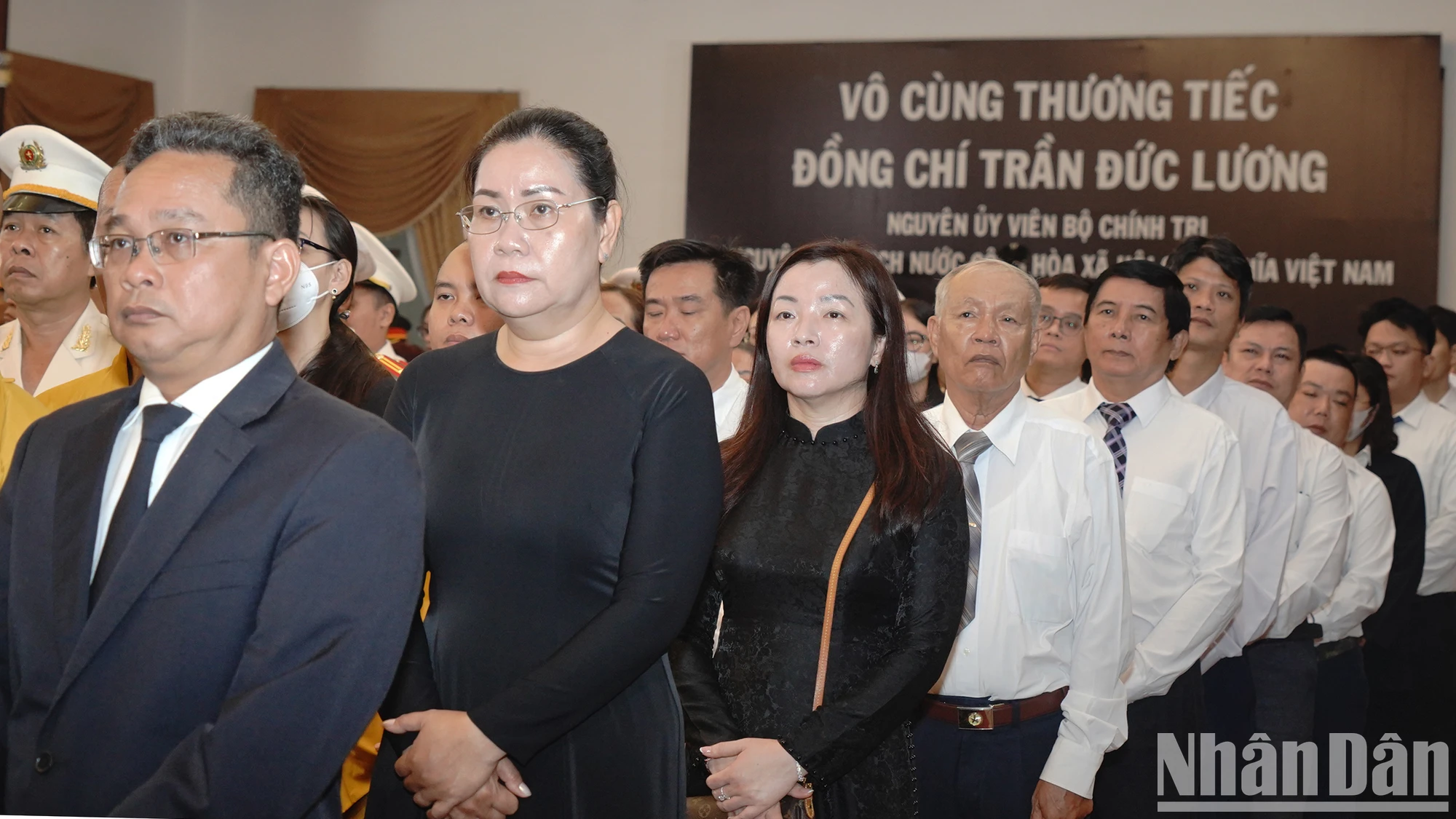 [Ảnh] Lễ truy điệu nguyên Chủ tịch nước Trần Đức Lương tại Thành phố Hồ Chí Minh ảnh 5