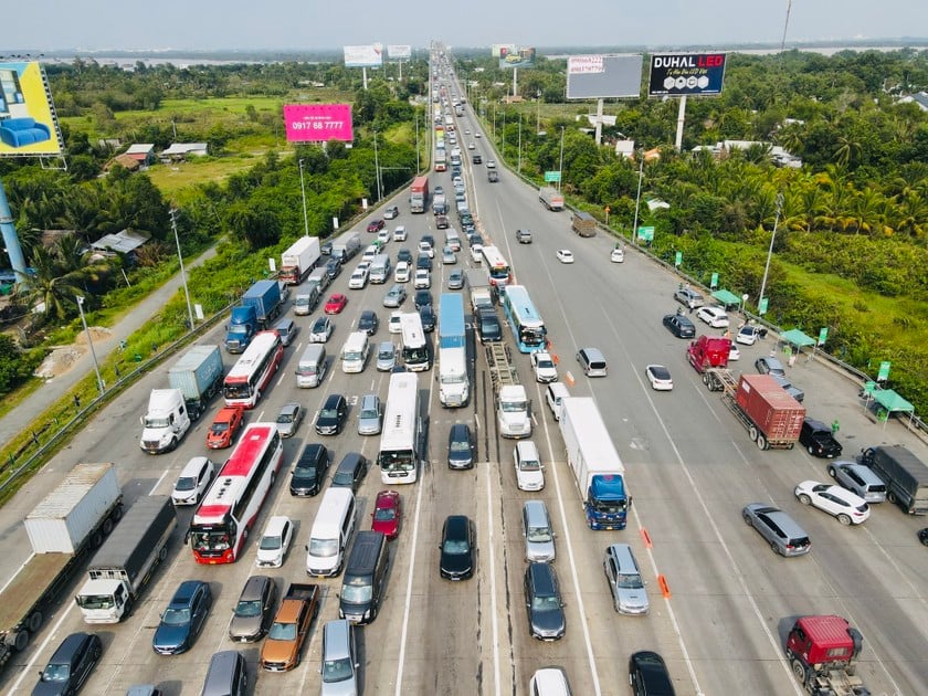 Một đoạn cao tốc TP HCM - Long Thành - Dầu Giây.