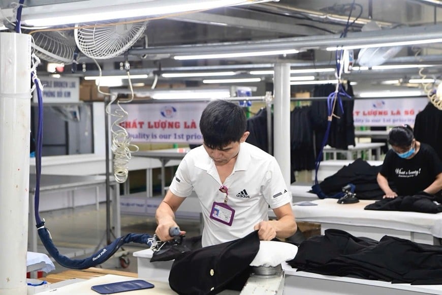 Khu vực kinh tế tư nhân có đóng góp ngày càng lớn cho nền kinh tế đất nước. Trong ảnh: Hoạt động sản xuất tại Công ty cổ phần Tập đoàn Tiên Sơn (Thanh Hóa).