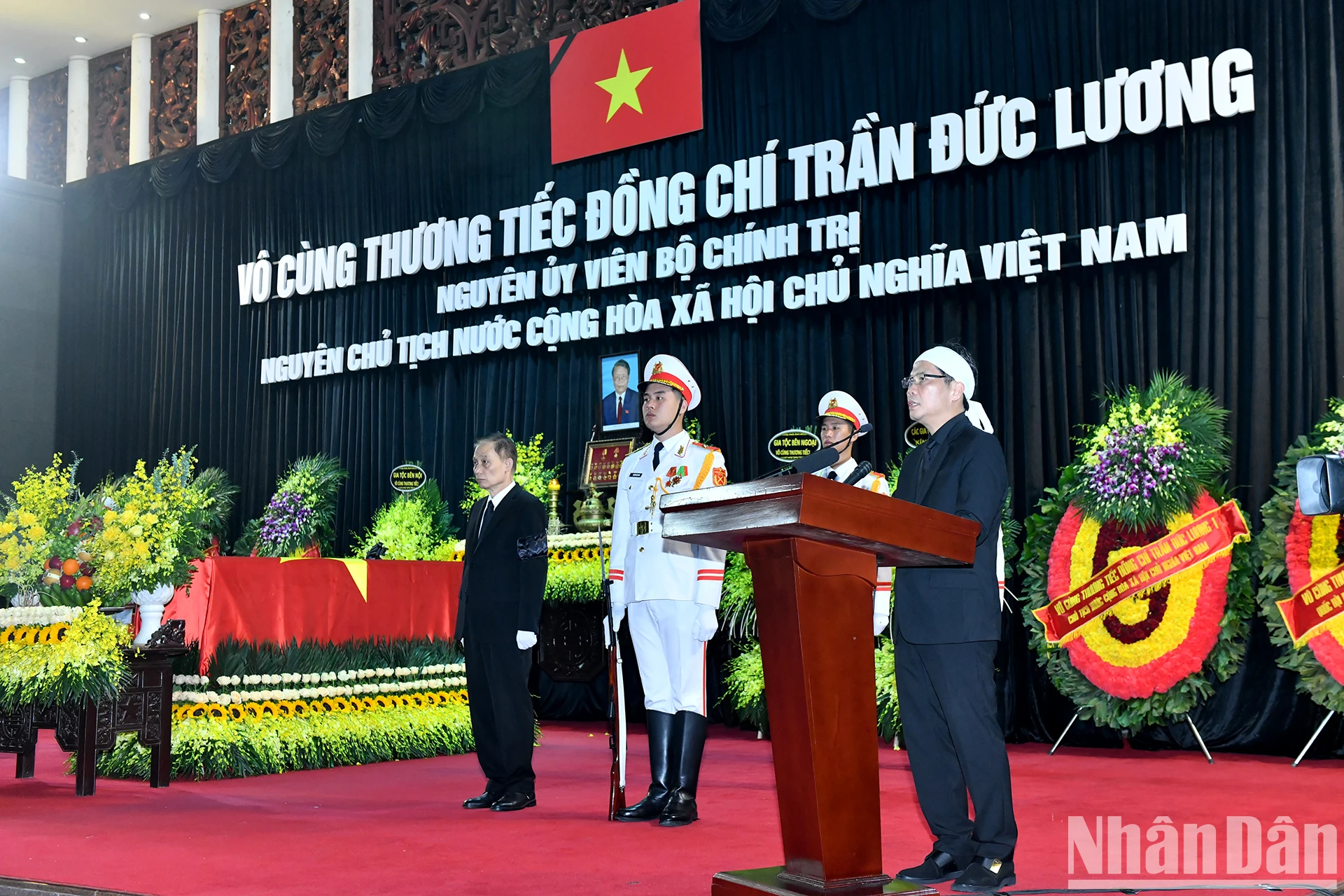[Ảnh] Toàn cảnh Lễ truy điệu nguyên Chủ tịch nước Trần Đức Lương ảnh 4
