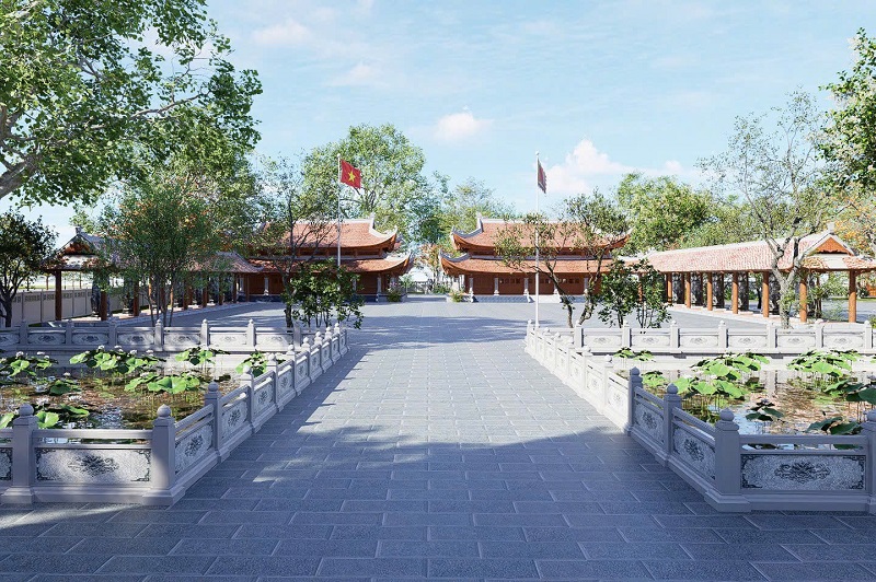 Ceremonia de inauguración y lanzamiento de la restauración y embellecimiento de la casa comunal y la reliquia de la pagoda de la aldea Bui