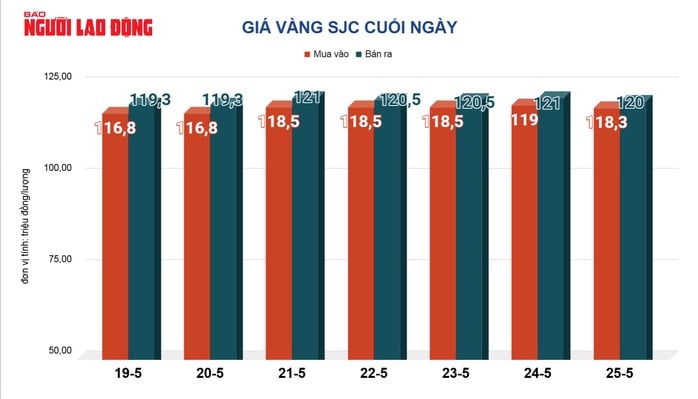 Giá vàng hôm nay 26-5: Vừa mở cửa, vàng miếng SJC rớt cả triệu đồng - Ảnh 2.