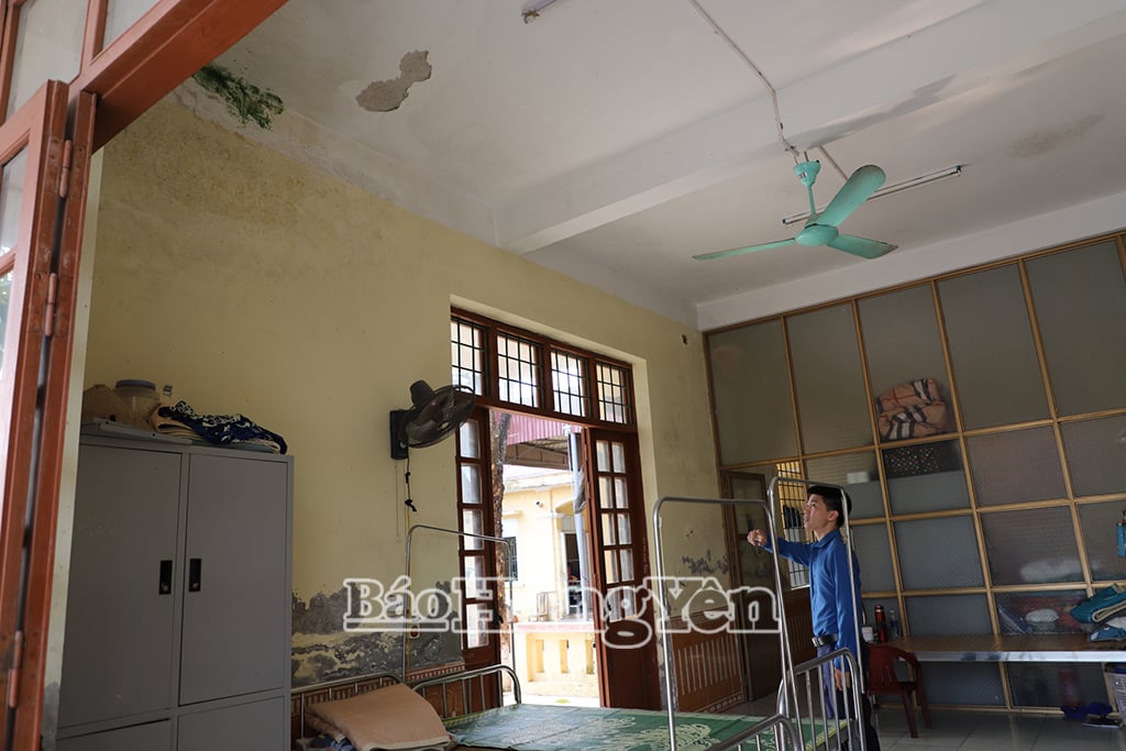 Các đối tượng bảo trợ được bố trí ở tạm tại các phòng đã xuống cấp