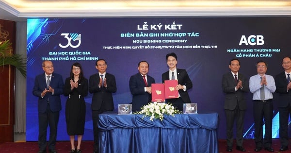 ACB và Đại học Quốc gia TPHCM hợp tác để cùng kiến tạo hệ sinh thái đổi mới từ mô hình 'Nhà nước-Nhà trường-Doanh nghiệp'