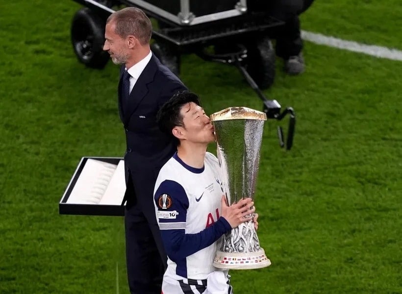 Son Heung-min erhielt keine Siegermedaille der Europa League. (Quelle: Getty Images)