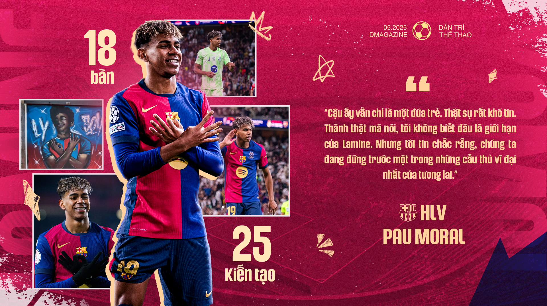 Lamine Yamal ở tuổi 17: Cá tính Ronaldo và kỹ năng siêu đẳng của Messi - 19