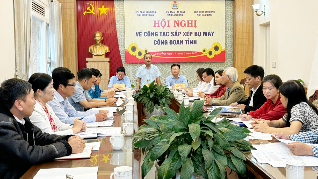 3 LĐLĐ tỉnh tham dự Hội nghị