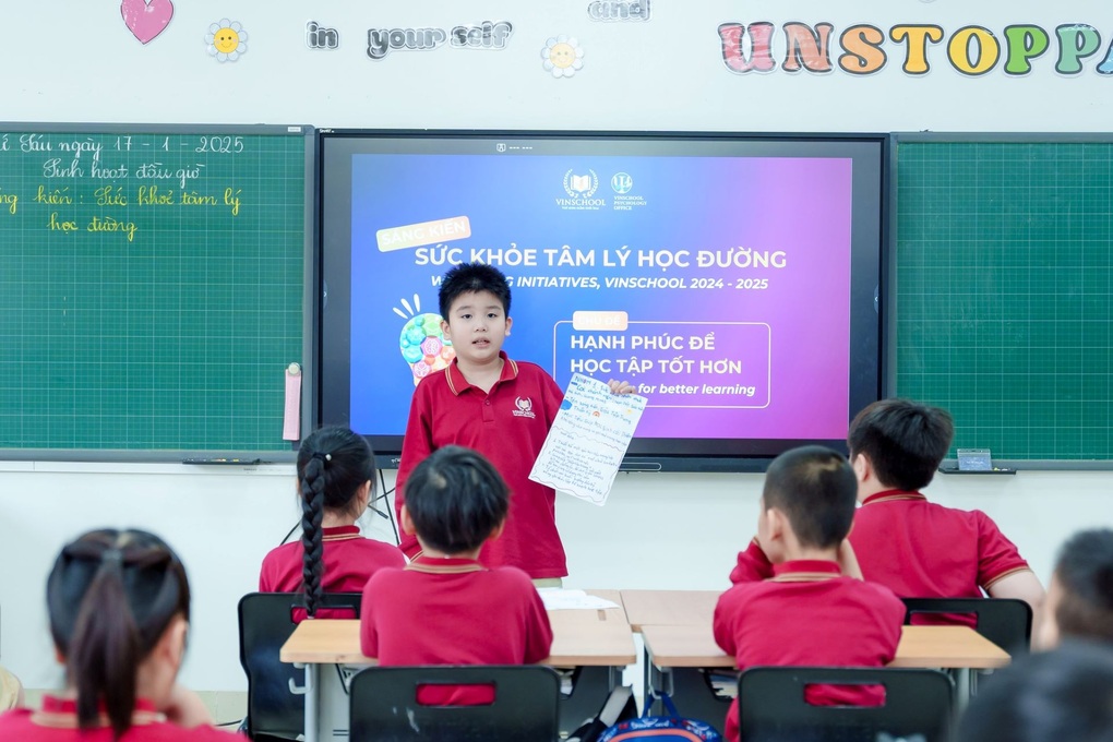 Học sinh Vinschool đưa sáng kiến, nâng cao sức khỏe tâm lý học đường - 5