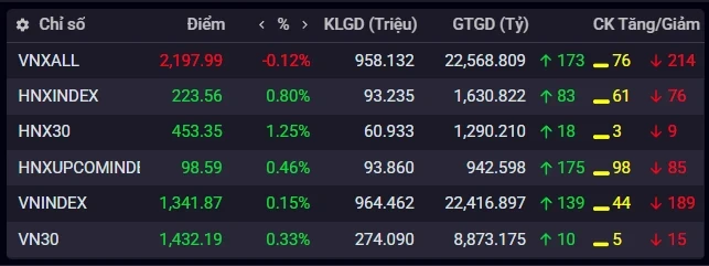 Stock index on May 28. (Source: iboard.ssi.com.vn)