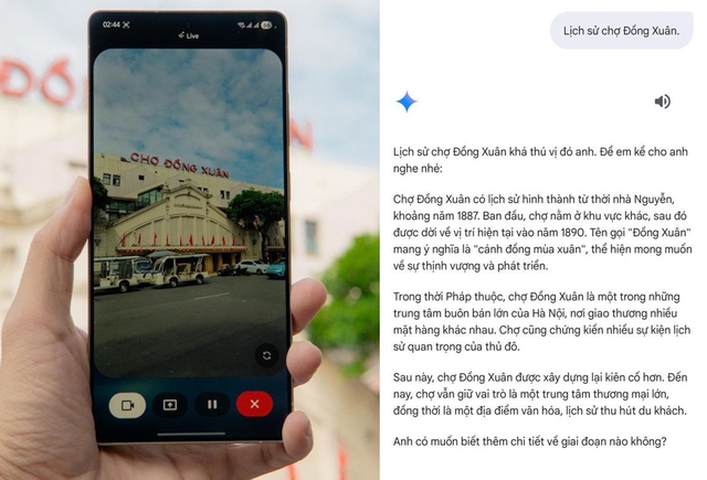 Trải nghiệm khám phá Hà Nội bằng Gemini Live trên Galaxy S25 Series - Ảnh 1.