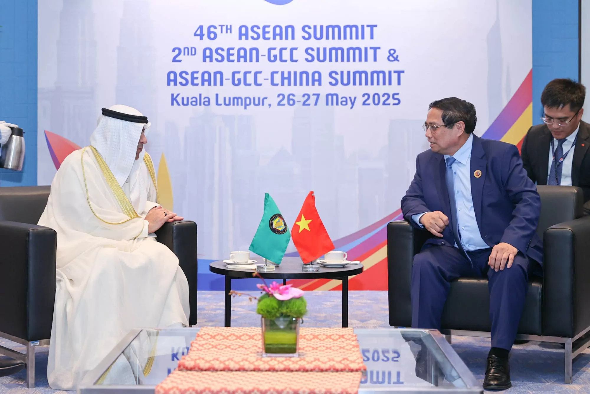 Thủ tướng Chính phủ Phạm Minh Chính gặp Tổng Thư ký Hội đồng hợp tác vùng Vịnh GCC