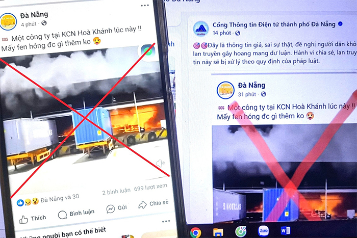 „Großbrand im Hoa Khanh Industriepark“ ist erfundene Information -0