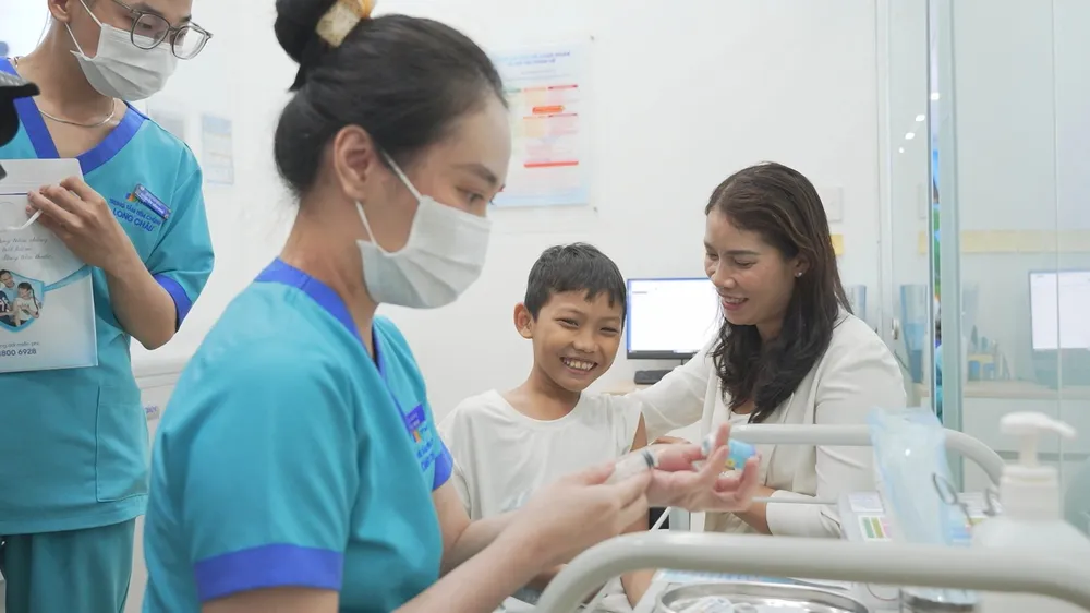 Vacunación para prevenir el sarampión en niños