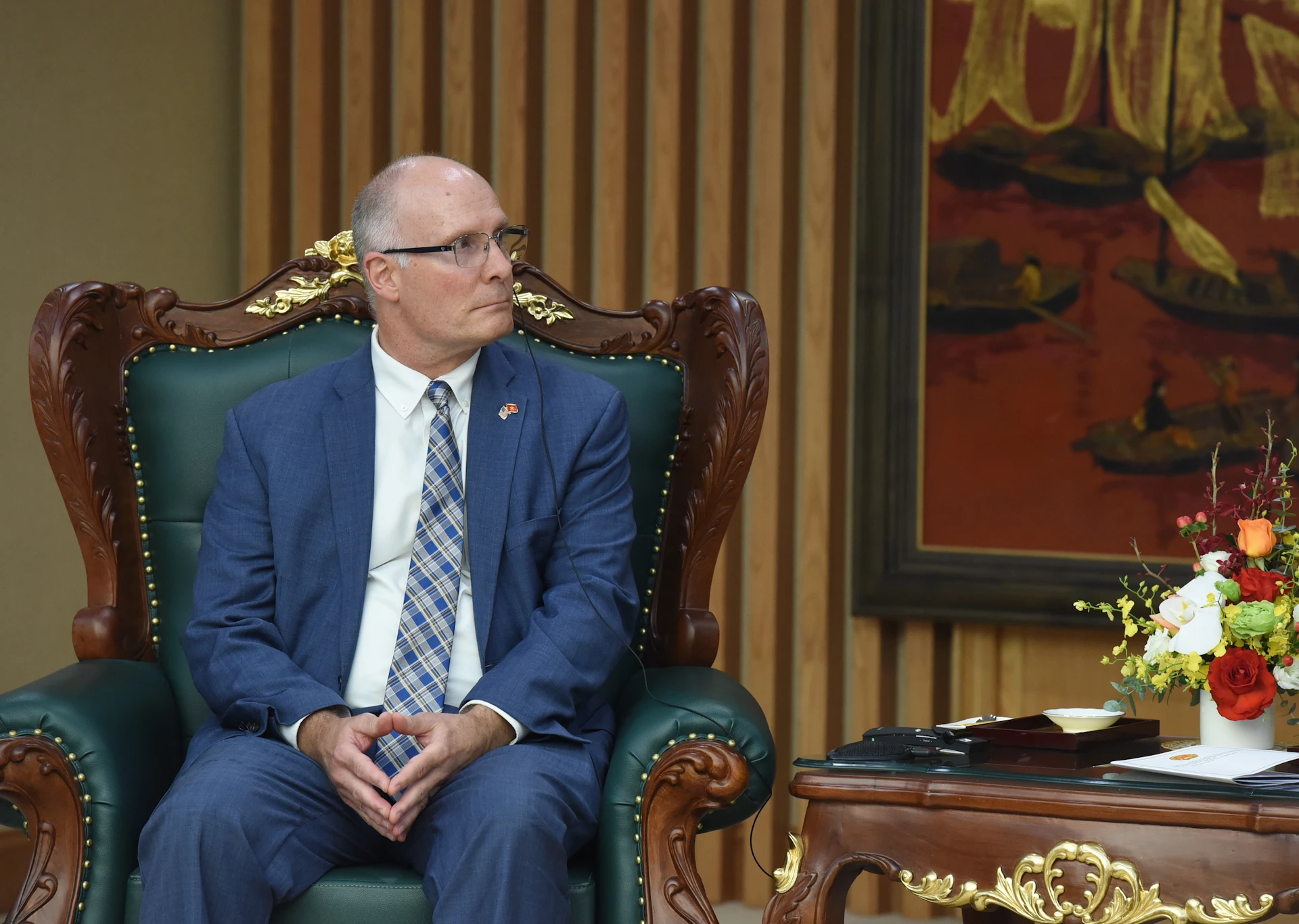 [Foto] Premierminister Pham Minh Chinh empfängt eine überparteiliche Delegation des US-Repräsentantenhauses Foto 6