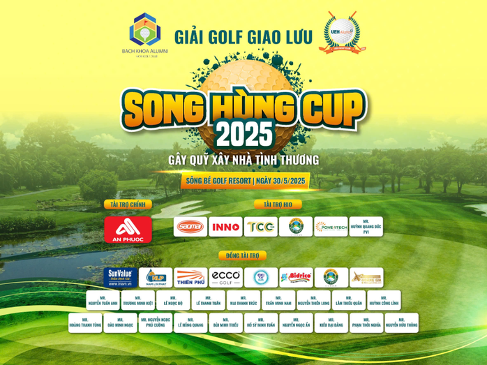 Giải Golf vô địch đồng đội tranh Cúp Song Hùng 2025 - Ảnh 1.