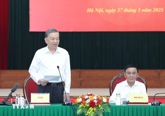 Tổng Bí Thư Tô Lâm phát biểu. Ảnh: Thống Nhất/TTXVN