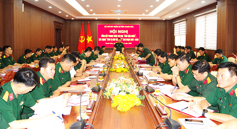 Bộ CHQS tỉnh tổng kết phong trào thi đua “Dân vận khéo”, xây dựng “Đơn vị dân vận tốt” giai đoạn 2021-2025 