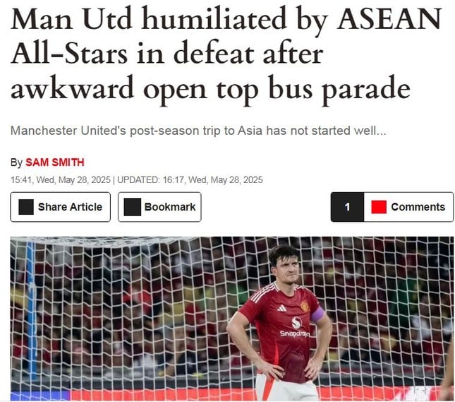 British media mocks MU after losing to ASEAN All Stars photo 2