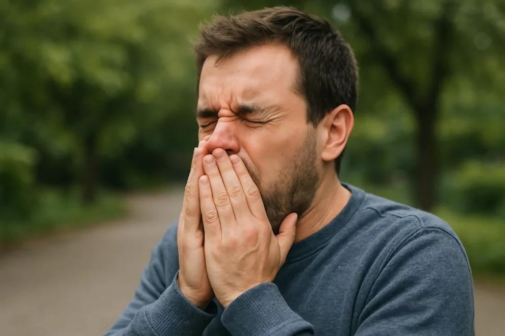 Người đàn ông bị rách khí quản vì cố nhịn hắt hơi - 2