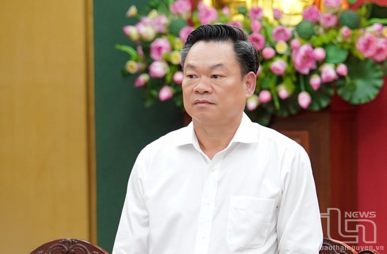 Đồng chí Bí thư Tỉnh ủy Bắc Kạn Hoàng Duy Chinh phát biểu tại Hội nghị.