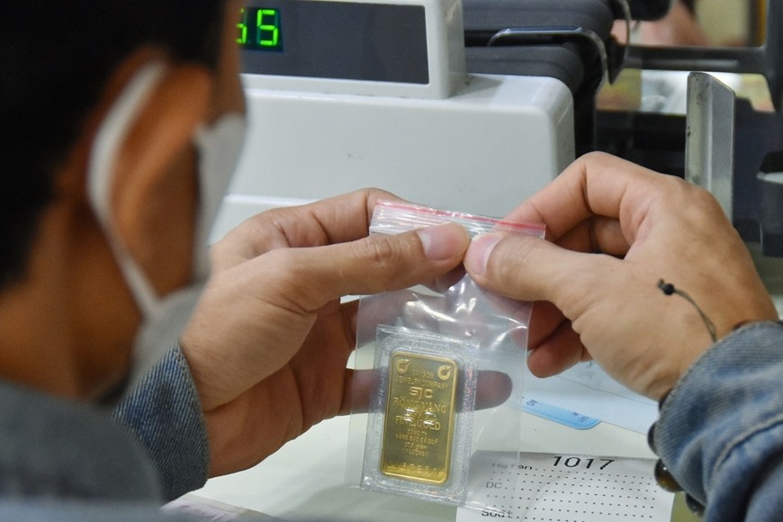 Цены на золотые слитки на внутреннем рынке выросли. Фото: nld.com.vn