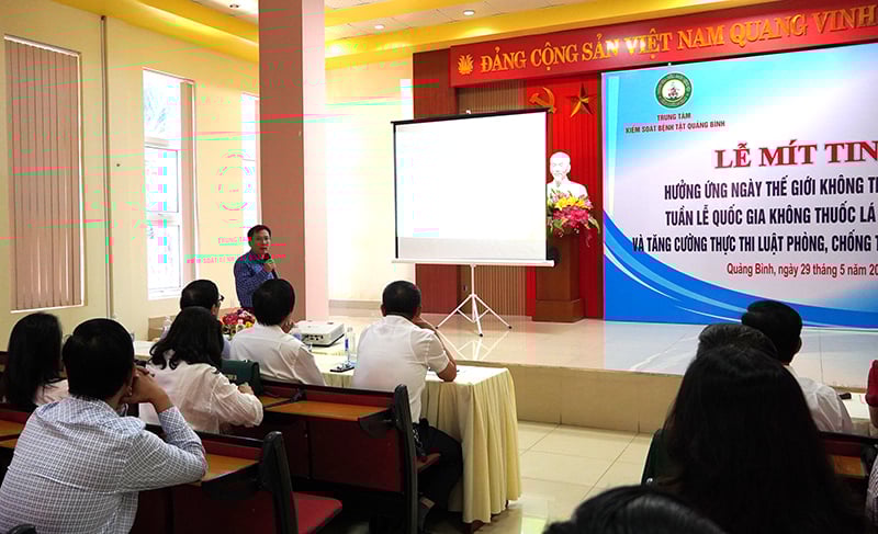 Bewertung des Tabakkonsumstatus in Quang Binh.