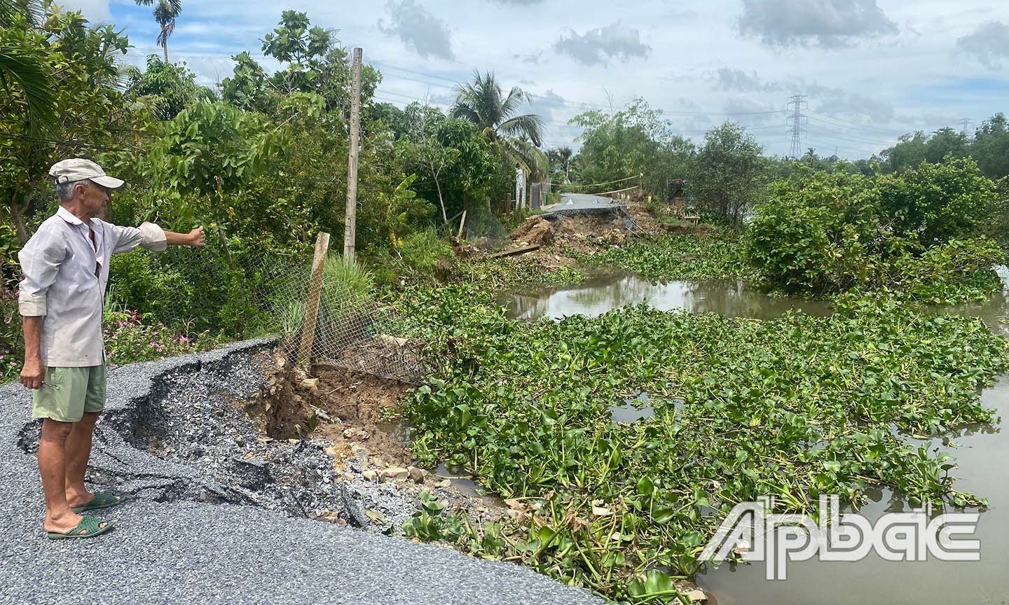 Failure to promptly remedy the landslide will directly affect the orchards of hundreds of households.