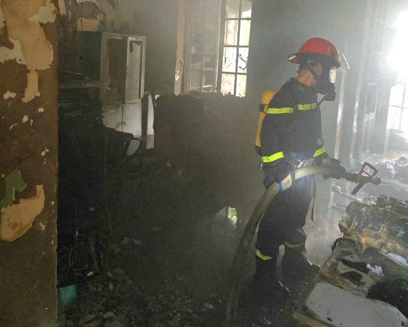 Incendie au siège du département des finances de Hai Phong, de nombreux documents endommagés -0