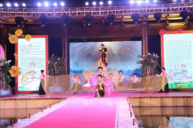 Nhiều hoạt động đặc sắc mang đến không gian văn hóa - nghệ thuật sống động, sáng tạo dành cho thiếu nhi. Ảnh: Hải Yến/TTXVN.