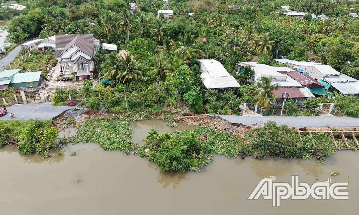 Landslides cut off the road.