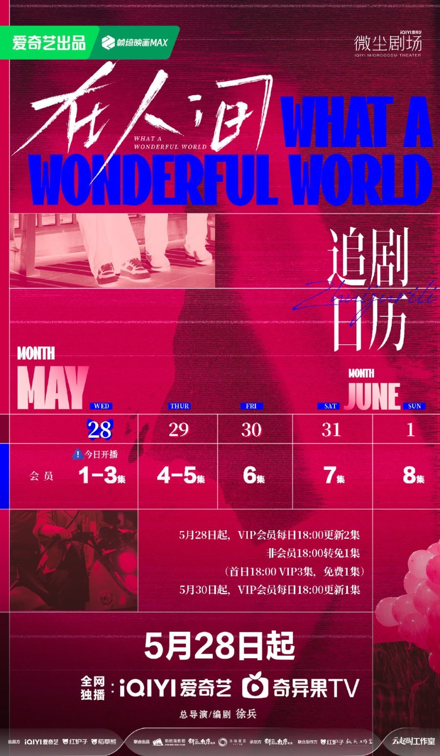 Spielzeiten des Films „What a Wonderful World“