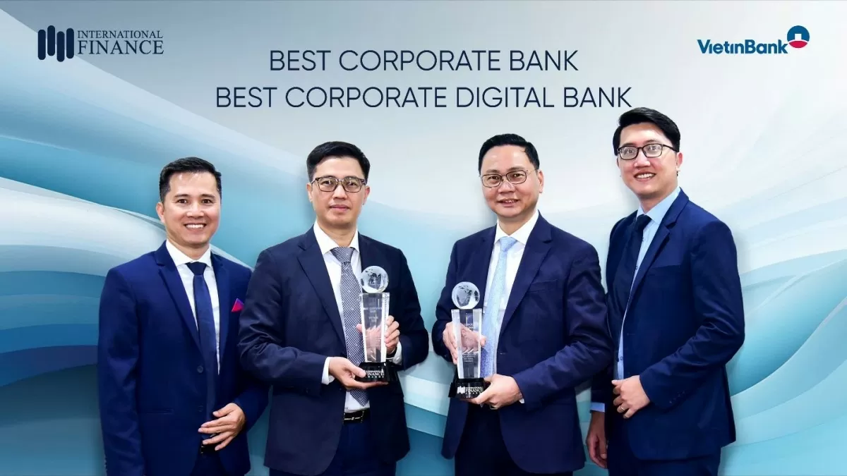 VietinBank ได้รับรางวัลระดับนานาชาติด้านธนาคารเพื่อองค์กร