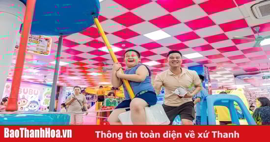 Children's play areas are bustling during the holidays