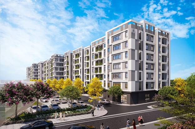 Perspective of social housing project.