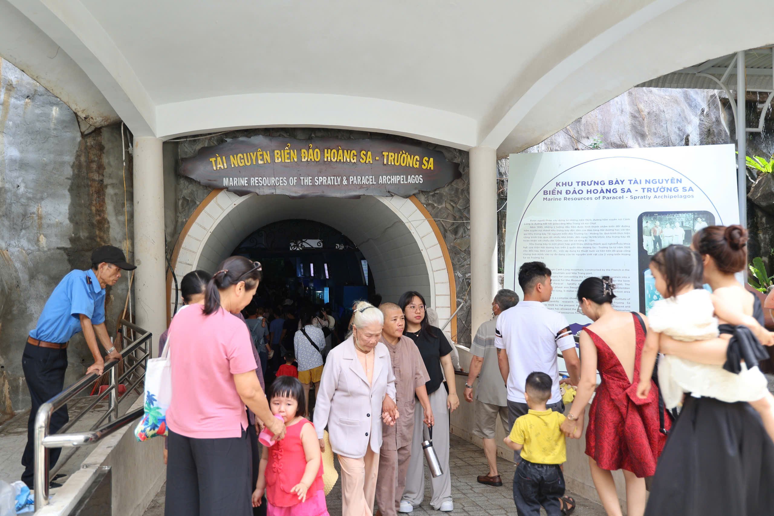 Du khách chen kín ngắm cá tại Bảo tàng Hải dương học Nha Trang - Ảnh 7.