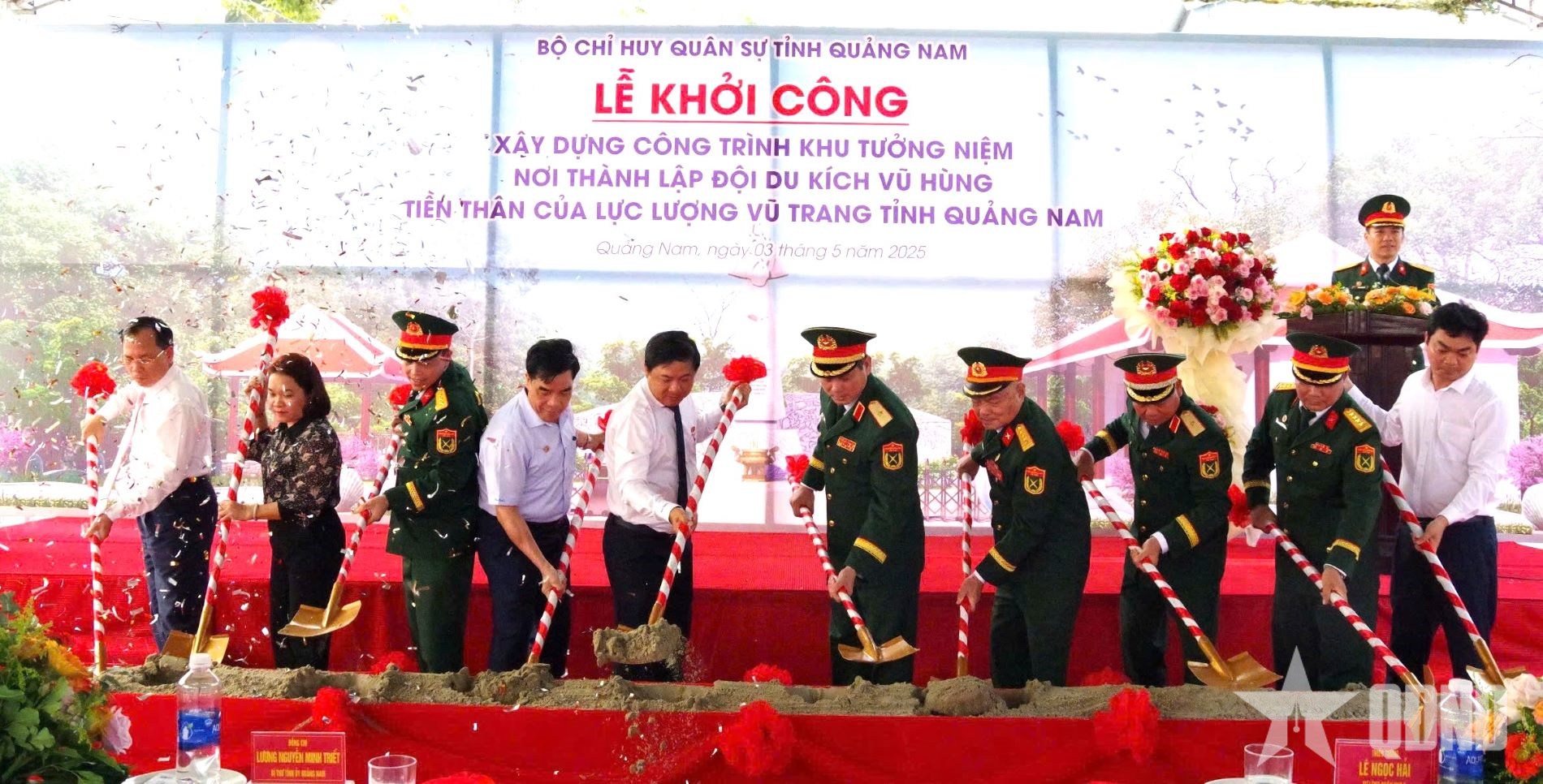 Quang Nam Provincial Military Command started construction of a memorial site where the Vu Hung Guerrilla Team was founded.