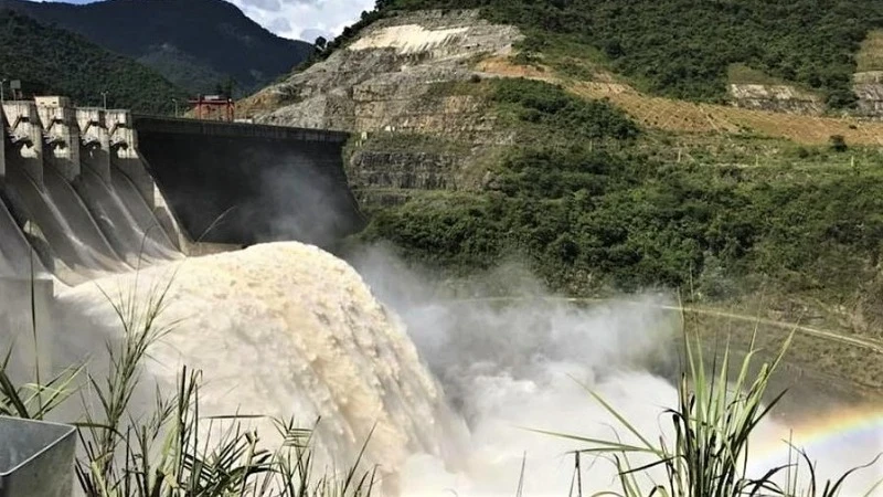 Hồ chứa thủy điện Khe Bố, xã Tam Quang, huyện Tương Dương. Nguồn: Chi cục Thủy lợi Nghệ An.