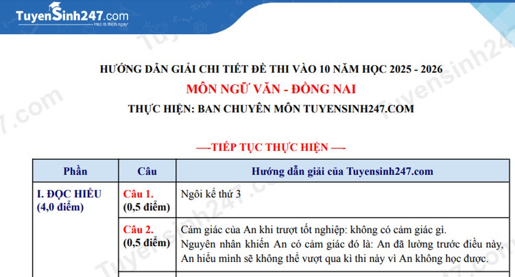 Đề và đáp án môn ngữ văn thi lớp 10 năm 2025 tỉnh Đồng Nai - 3